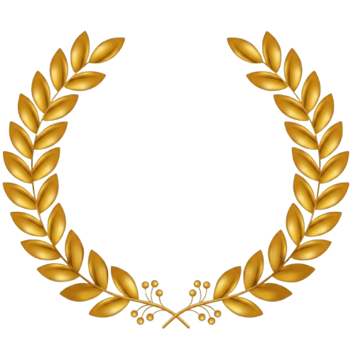 Golden laurel wreath